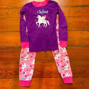 Hatley unicorn pajamas size 7